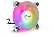 ARGUS Gamer hűtő ventilátor, 4 tűs, PWM, 140mm, RGB - 1 darabos kiszerelés, fehér