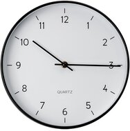 PLATINET Fali óra, kerek, néma mechanizmussal, fekete - fehér
