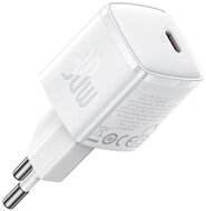 BASEUS CUBE PRO hálózati töltő Type-C aljzat (30W, GaN5, PD gyorstöltő) FEHÉR