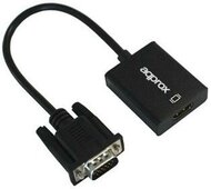 Approx APPC25 D-Sub(15) M - HDMI F Adapterkábel 0.15m Fekete