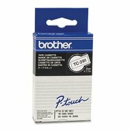 Brother Festékszalag TC291 P-Touch, 9mm fehér alapon fekete