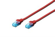 Digitus UTP CAT5e Prémium patch kábel 5m Piros