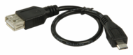 ValueLine VLCP60570B02 micro USB - USB 2.0 kábel 0.2m