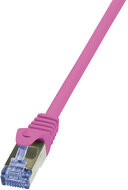 LogiLink CAT6A S/FTP Patch Cable PrimeLine AWG26 PIMF LSZH pink 0,50m