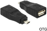Delock 65549 USB Micro B apa > USB 2.0 anya OTG teljesen fedett adapter