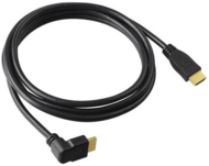 Sbox HDMI M - HDMI M (90°) Adapterkábel 1.5m Fekete