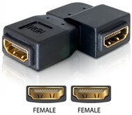 Delock 65078 HDMI anya > HDMI anya 90° balra hajlított adapter