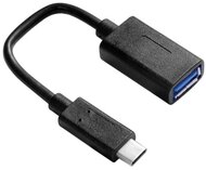 Roline USB-A F- USB-C M Adapterkábel 0.15m Fekete