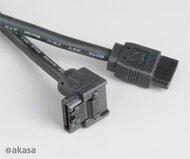 Akasa Sata3 "L" kábel 100cm fekete klip