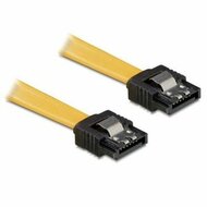 Delock cable SATA 50cm straight/straight metal yellow