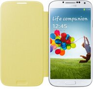 Samsung i9500 Galaxy S4 gyári flipes hátlap - EF-FI950BYEGWW - yellow