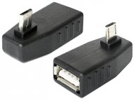 Delock 65473 USB micro-B apa > USB 2.0-A anya OTG 270°-ban forgatott adapter