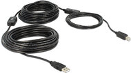 Delock Kábel USB 2.0 A típusú dugó > USB 2.0 B típusú dugó 20 m