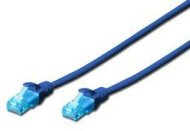 Digitus CAT 5e UTP patch kábel, kék, 0.5m