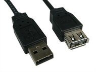 Wiretek Kábel USB A-A hosszabbító 5m