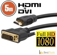 Delight 5m HDMl - DVI-D kábel