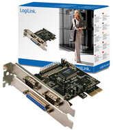 Logilink PCI Express Card, 2 Serial ports& 1 Parallel port