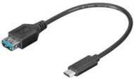 Goobay 67894 USB 3.0 Type-C M - USB F Adapterkábel 0.2m Fekete