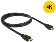 DeLock 84751 HDMI M - HDMI M Adapterkábel (4k Ethernet) 0.5m Fekete