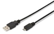 Assmann USB - microUSB 2.0 kábel 3m - Fekete