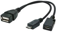 Gembird USB OTG AF átalakító kábel micro BM + micro BF ,0.15 m (A-OTG-AFBM-04)