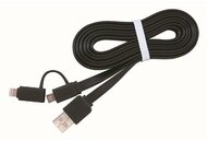 Gembird USB M - micro USB/ Lightning M Adatkábel 1m Fekete