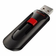 Sandisk 128GB Cruzer Glide USB2.0 pendrive - Fekete/piros
