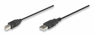 MANHATTAN Hi-Speed USB2.0 kábel A-B M/M 1,8m fekete