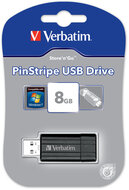 Verbatim PinStripe 8GB fekete pendrive / USB flash drive