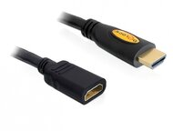 Delock magas sebességű HDMI hosszabbító kábel, Ethernettel, A apa / anya, 5 m