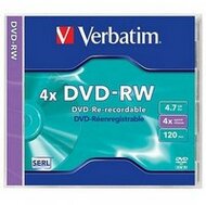 Verbatim DVD-RW 4,7GB 4X  normál tok