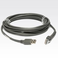 Zebra CBA-U47-S15ZAR USB vonalkódolvasó kábel 4.6m - Sötétszürke