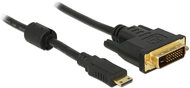 Delock 83582 mini HDMI(C) M - DVI-D M Adapterkábel 1m Fekete