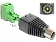 Delock 65486 DC 2.5 x 5.5 mm anya > Terminal Block 2pin adapter 2 részes