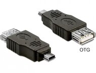 Delock 65399 Adapter USB mini male > USB 2.0-A female OTG