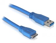 Delock 82532 1 USB 3.0 A -> 1 USB 3.0 micro B M/M adatkábel 2m kék