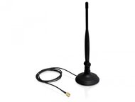Delock 88413 SMA WLAN 4dBi Antenna mágneses állvánnyal és hajlékony szerkezettel