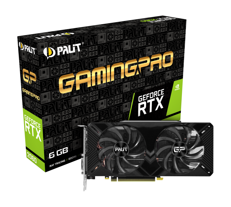 PALIT GeForce RTX 2060 GamingPro, 6GB GDDR6, HDMI/DP - bevachip.hu