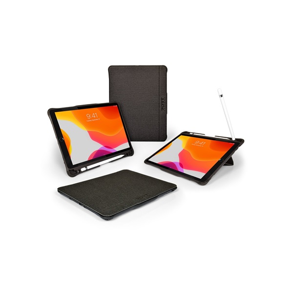 Port Designs tablet tok, Manchester II Rugged Folio Ipad 10,2" kompatibilis fekete bevachip.hu