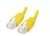 Equip U/UTP Cat6 lapos patch kábel 1.0m sárga