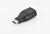 Assmann USB 3.0 Type-C M - USB A F Adapter Fekete