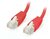 Equip U/UTP Cat6 lapos patch kábel 2.0m piros