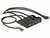 DeLOCK 62700 USB 3.0 + Audio Előlapi panel - 3.5" Fekete