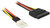 DeLock 83877 SATA 15 pin male > 4 pin floppy male átalakító Kábel