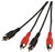 RCA Audio kábel 10m, 2xRCA apa - 2xRCA apa