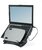 Fellowes Professional 17.3" laptop tartó + USB HUB Ezüst/Fekete