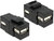 Delock 86367 USB 2.0 A foglalat > USB 2.0 A foglalat Keystone modul - Fekete