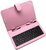 ART AB-101E Univerzális tablet tok billentyűzettel 7" - Rózsaszín