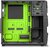 Sharkoon - VG5-W Számítógépház fekete; zöld belső