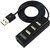 Unitek Y-2140 USB 2.0 mini HUB (4 port) Fekete